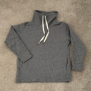 J Crew Wool Blend Funnel Neck Sweatshirt
